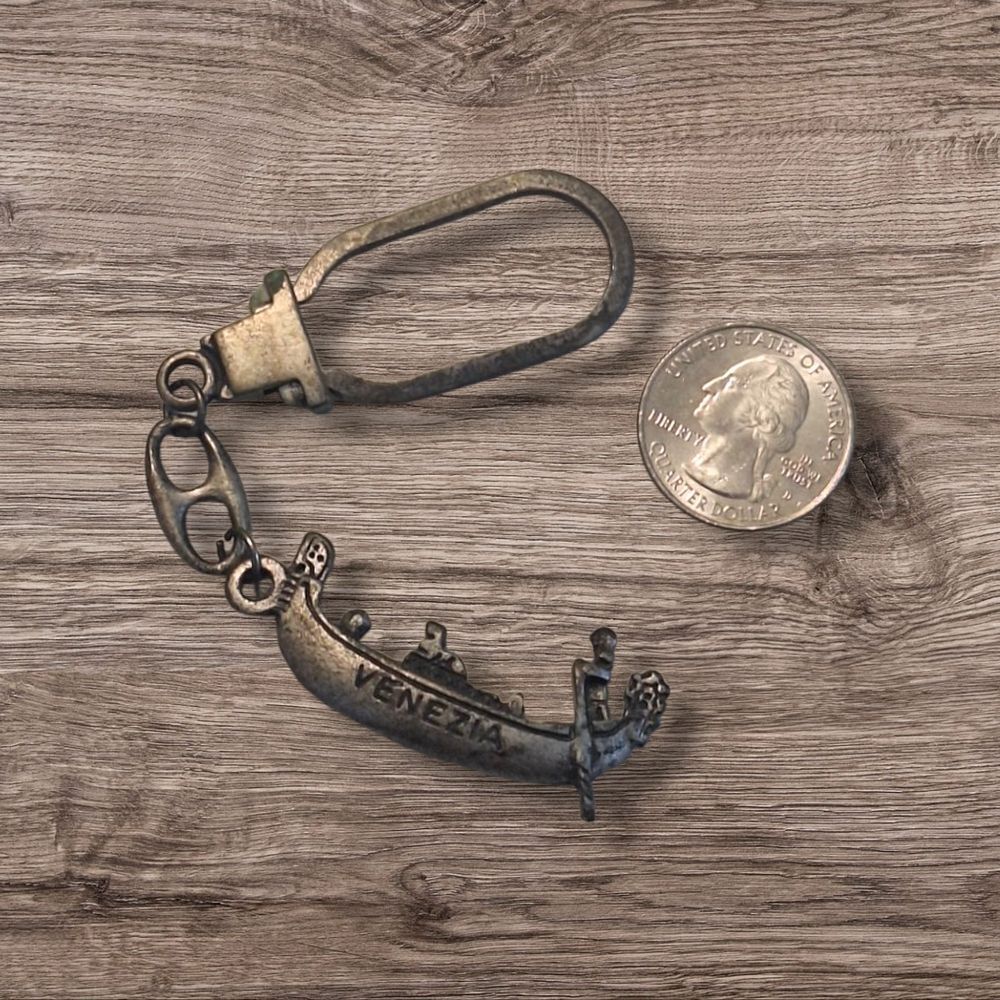 Venetian Gondola Keychain From VENICE SOUVENIOR Vintage